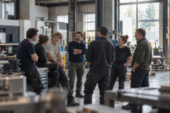 Medewerkers samen op de werkvloer als onderdeel van een sterke employer brand
